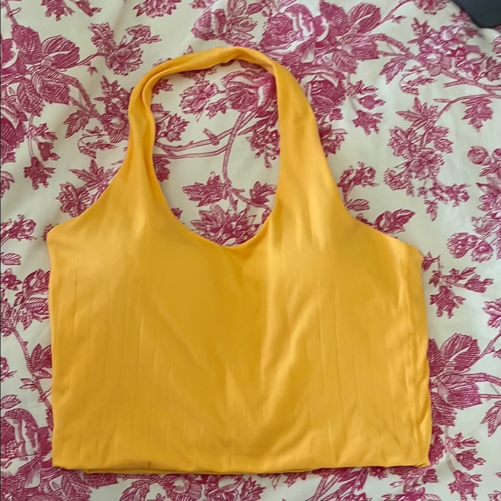 Orange Halter Top